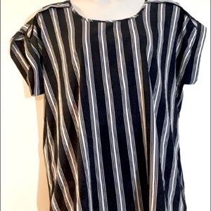 🎹MPH Collection Navy & White Stripe Top🎼